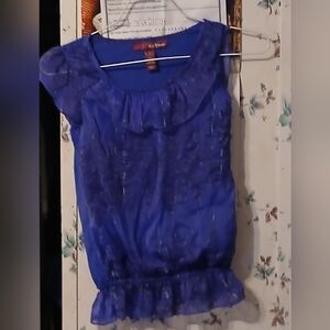 Elegant Blue Women's Top